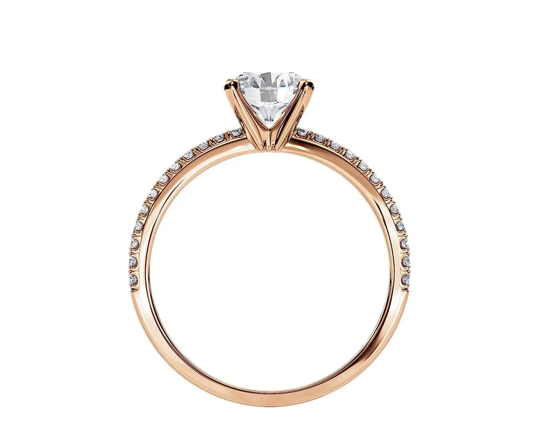 The Round Infinity Pavé – Double-Twist Brilliance Band - Image 6
