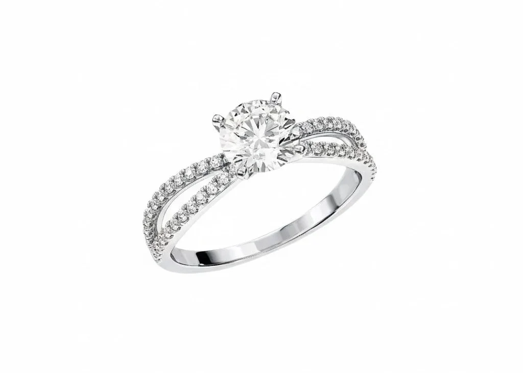 The Round Infinity Pavé – Double-Twist Brilliance Band - Image 7
