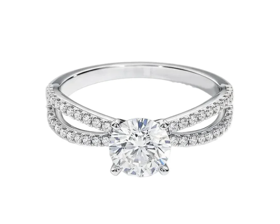 The Round Infinity Pavé – Double-Twist Brilliance Band - Image 8