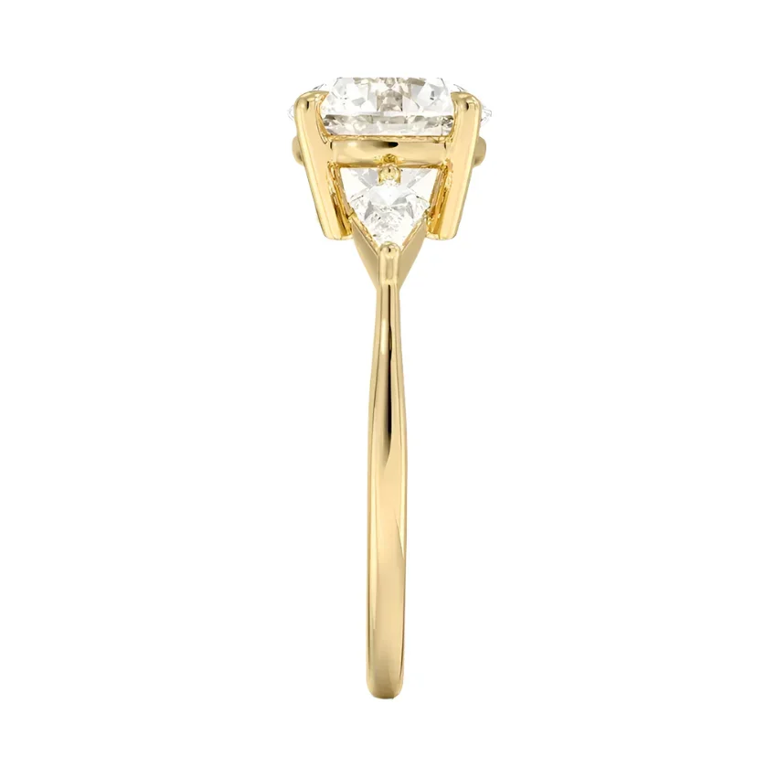 The Round Kite Trinity – Modern Brilliant Geometric Ring - Image 3