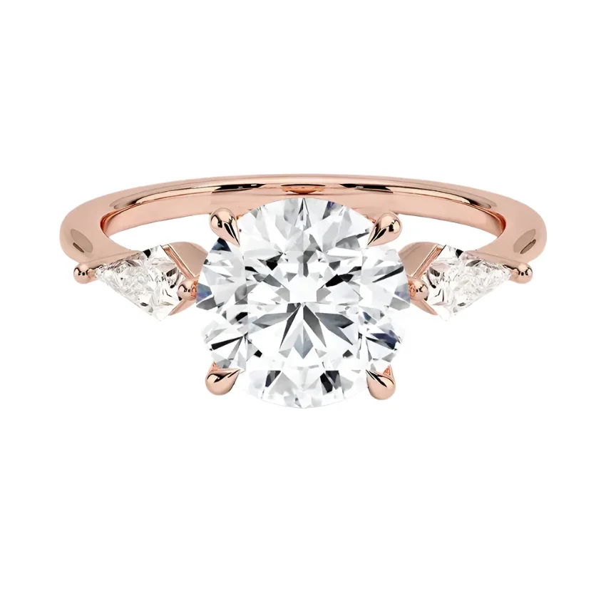 The Round Kite Trinity – Modern Brilliant Geometric Ring - Image 4