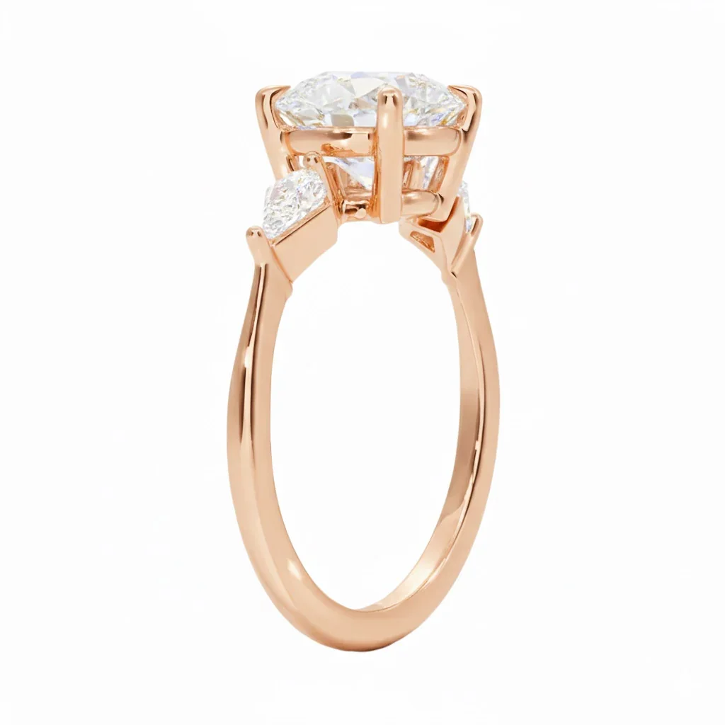 The Round Kite Trinity – Modern Brilliant Geometric Ring - Image 5