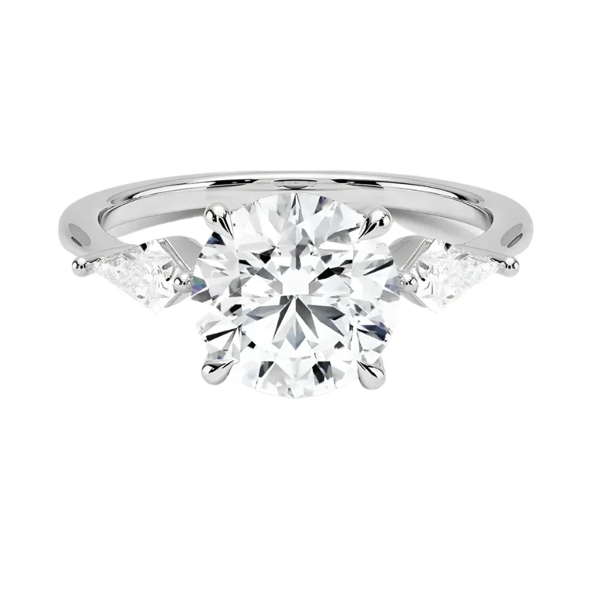 The Round Kite Trinity – Modern Brilliant Geometric Ring - Image 6