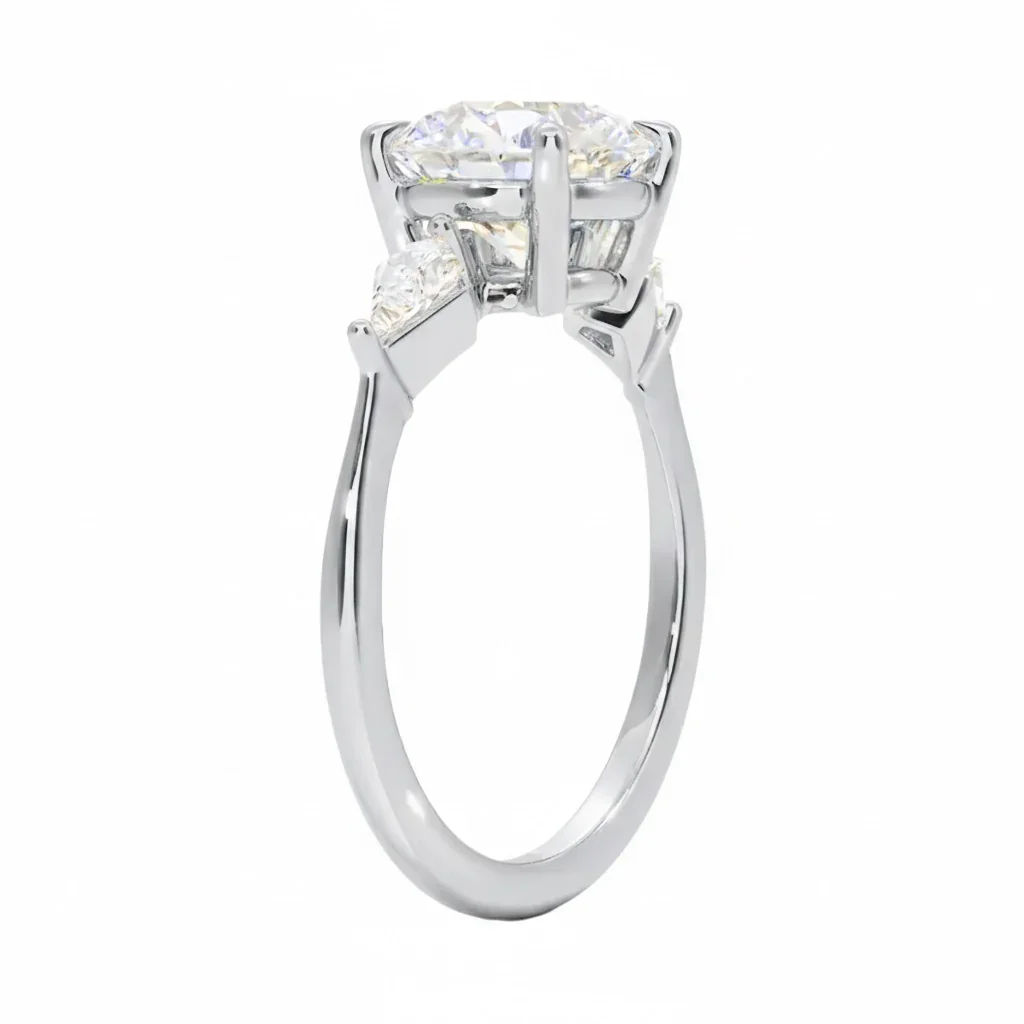 The Round Kite Trinity – Modern Brilliant Geometric Ring - Image 7