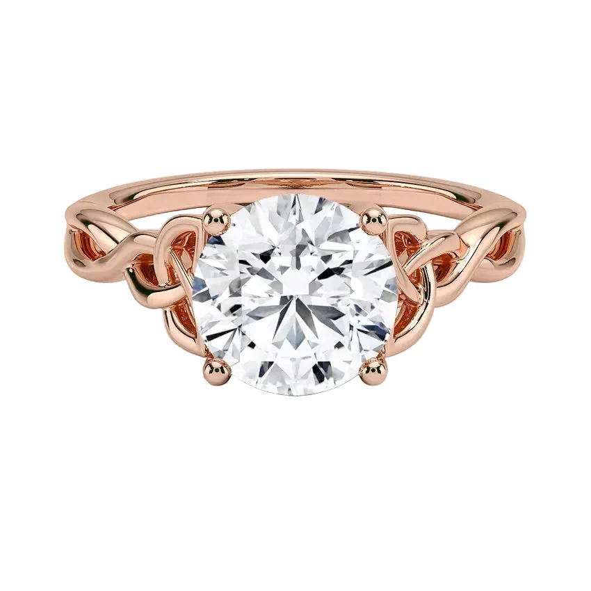 The Round Ornate Infinity – Intertwined Celtic-Style Solitaire - Image 4