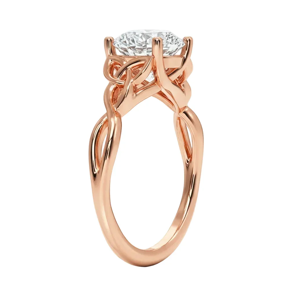 The Round Ornate Infinity – Intertwined Celtic-Style Solitaire - Image 5