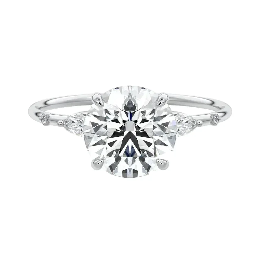 The Round Petal Harmony – Nature-Inspired Trilogy Ring - Image 4
