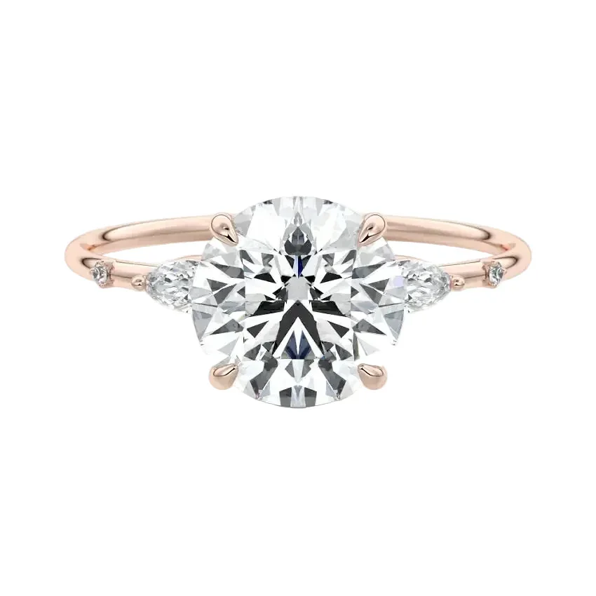 The Round Petal Harmony – Nature-Inspired Trilogy Ring - Image 6
