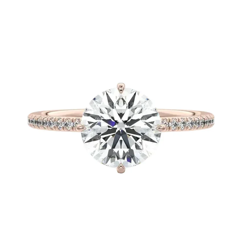The Round Royal Halo – Cat-Claw Pavé Band - Image 6