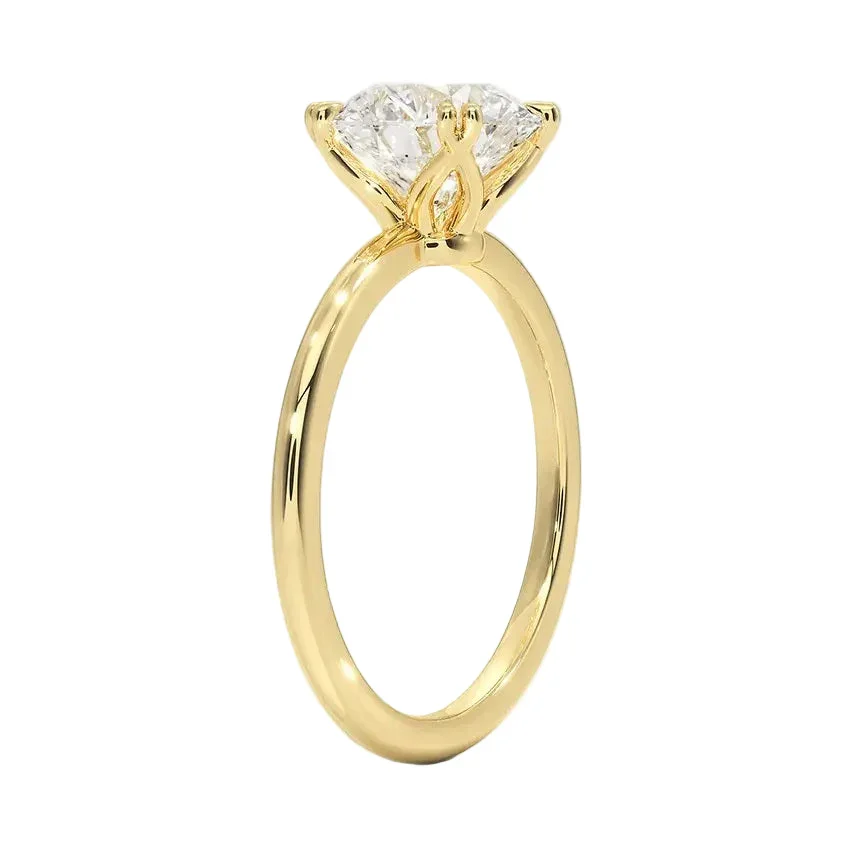 The Round Solitaire Double-Claw – Majestic Eight-Prong Classic - Image 2