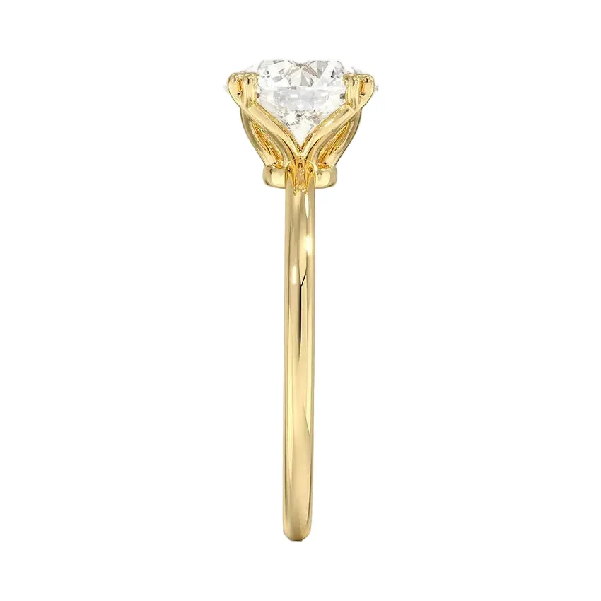 The Round Solitaire Double-Claw – Majestic Eight-Prong Classic - Image 3