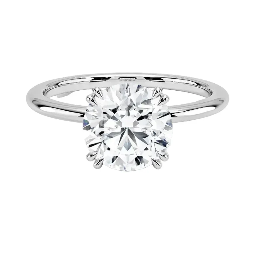 The Round Solitaire Double-Claw – Majestic Eight-Prong Classic - Image 4
