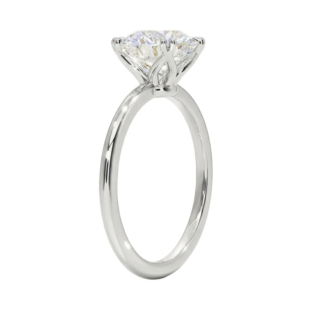 The Round Solitaire Double-Claw – Majestic Eight-Prong Classic - Image 5