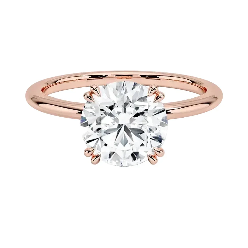 The Round Solitaire Double-Claw – Majestic Eight-Prong Classic - Image 7