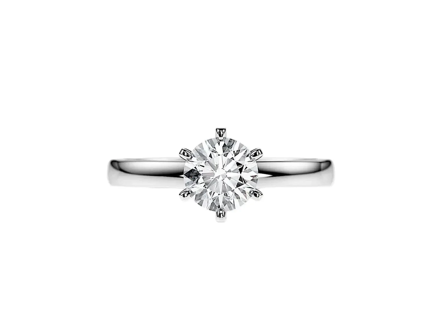 The Round Solitaire Sovereign – Majestic Six-Prong Classic - Image 5