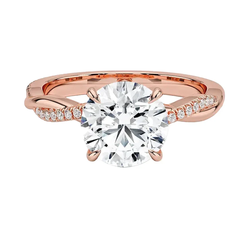 The Round Solo Vine – Asymmetrical Cat-Claw Twist Ring - Image 4