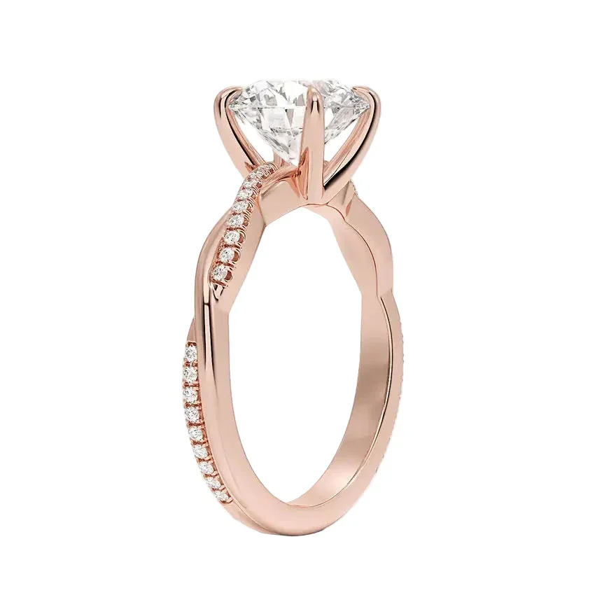 The Round Solo Vine – Asymmetrical Cat-Claw Twist Ring - Image 5
