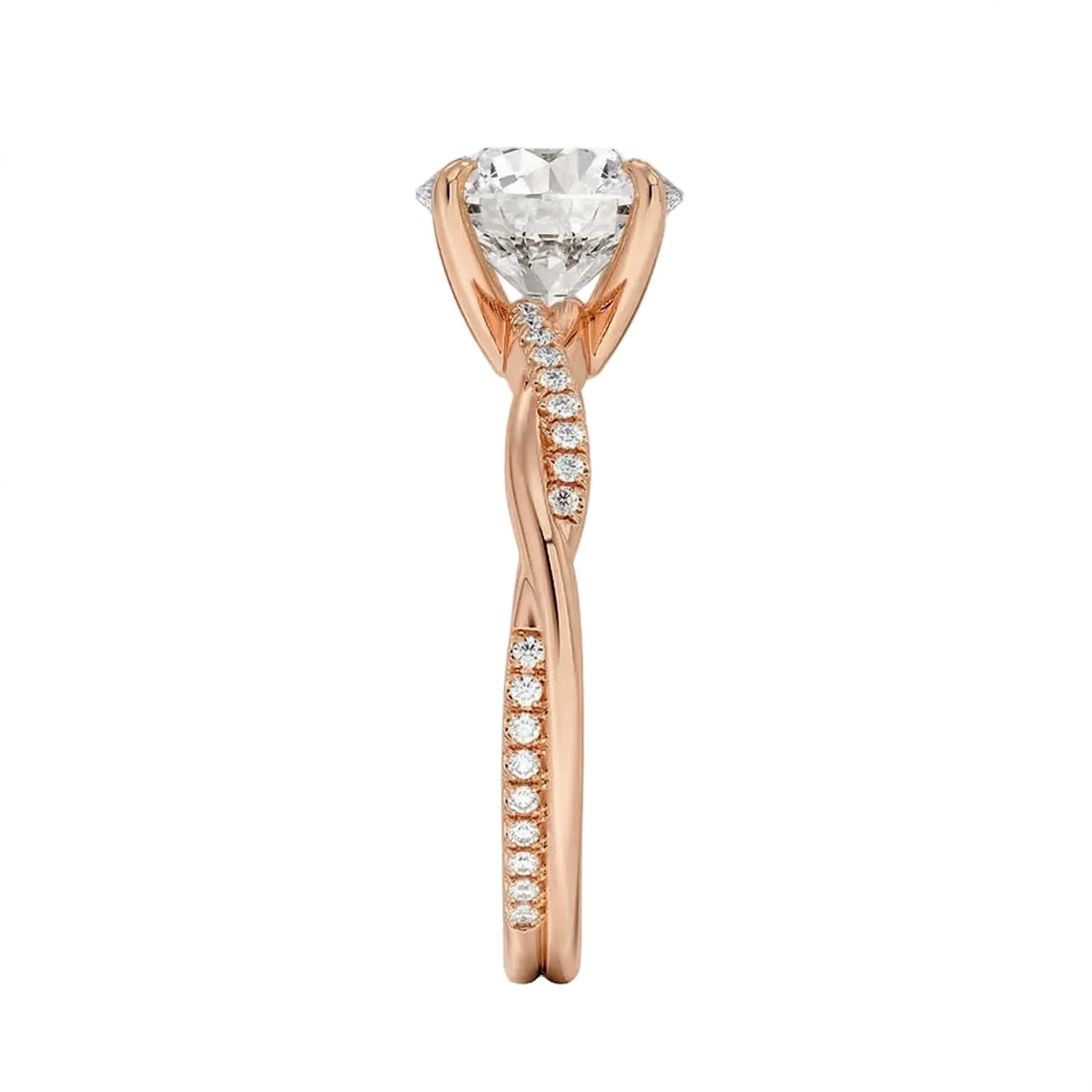 The Round Solo Vine – Asymmetrical Cat-Claw Twist Ring - Image 6