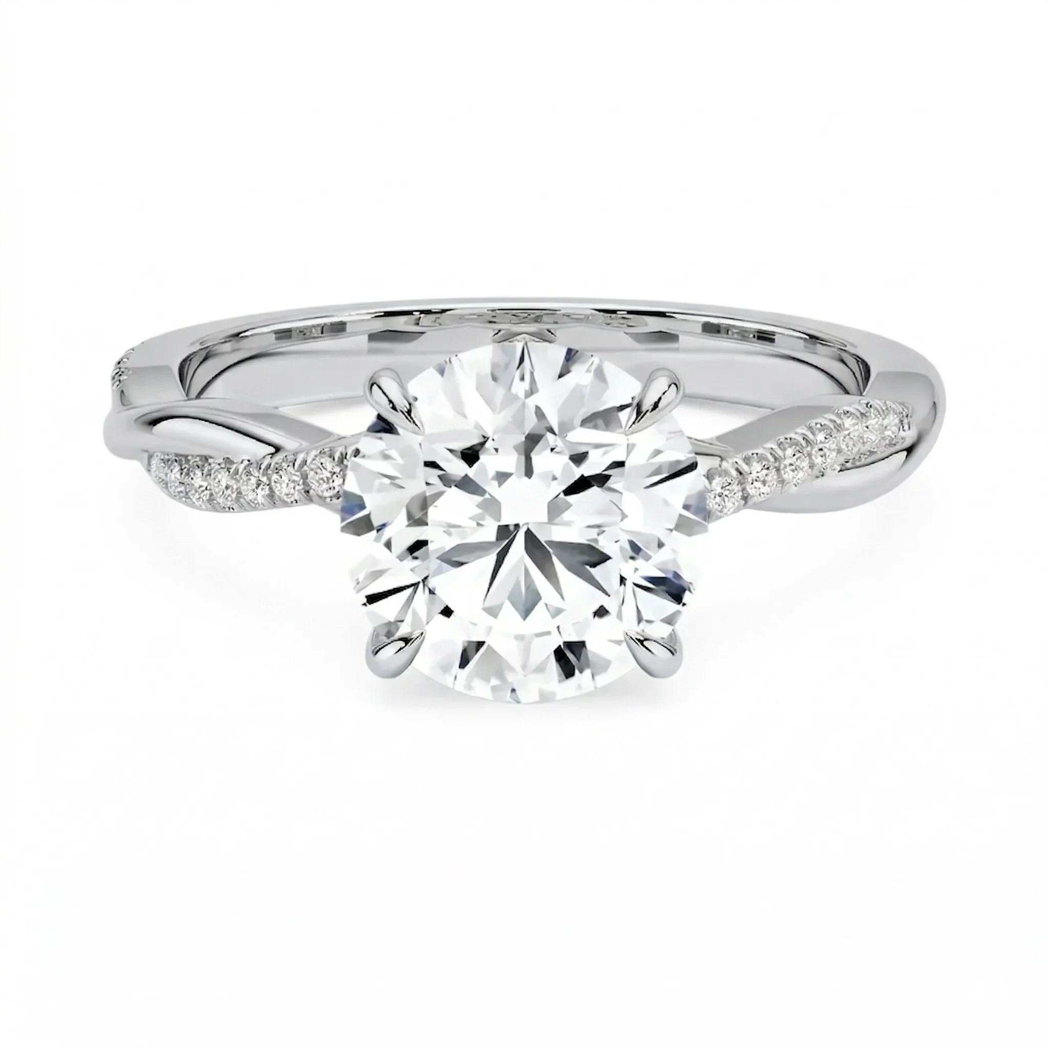 The Round Solo Vine – Asymmetrical Cat-Claw Twist Ring - Image 7