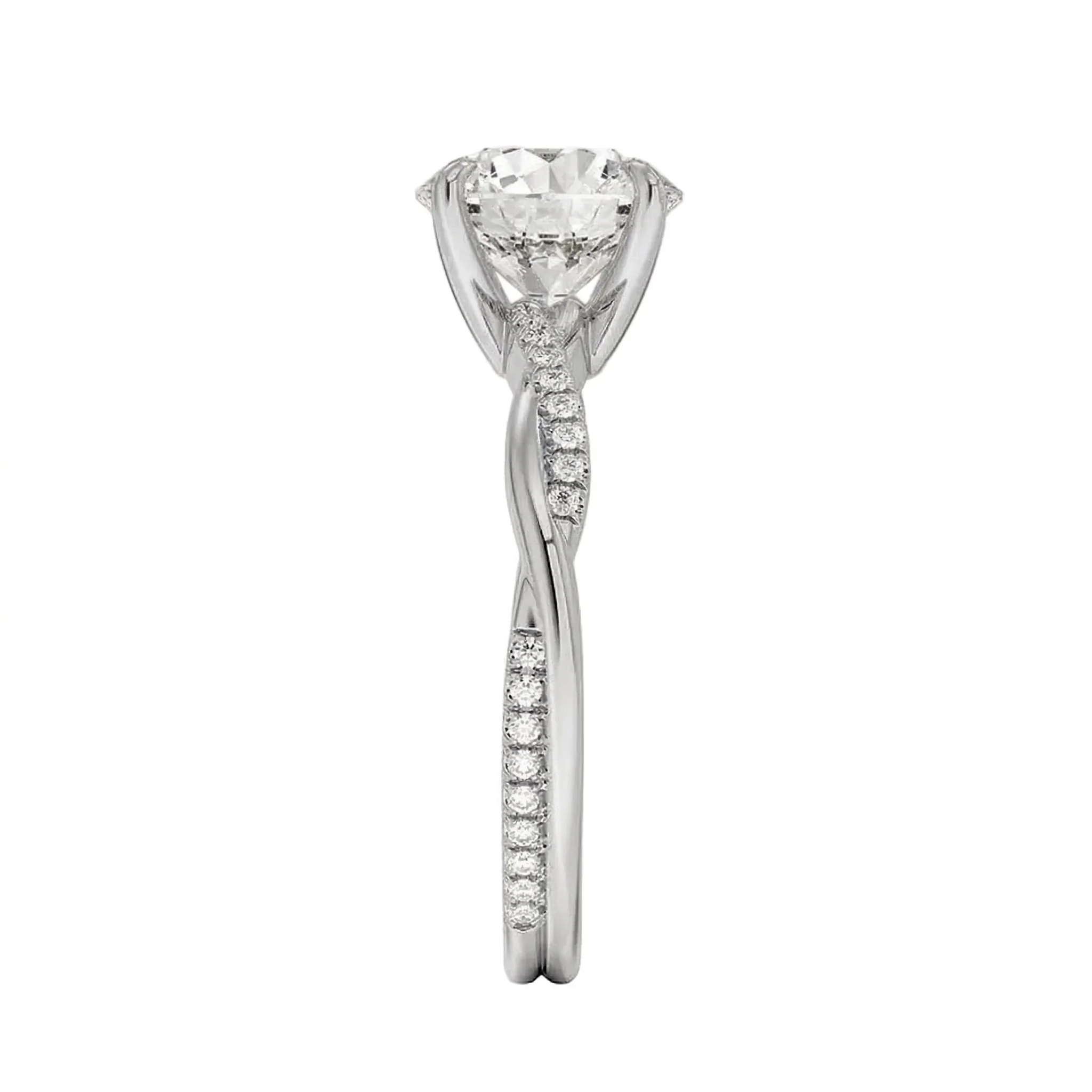 The Round Solo Vine – Asymmetrical Cat-Claw Twist Ring - Image 9