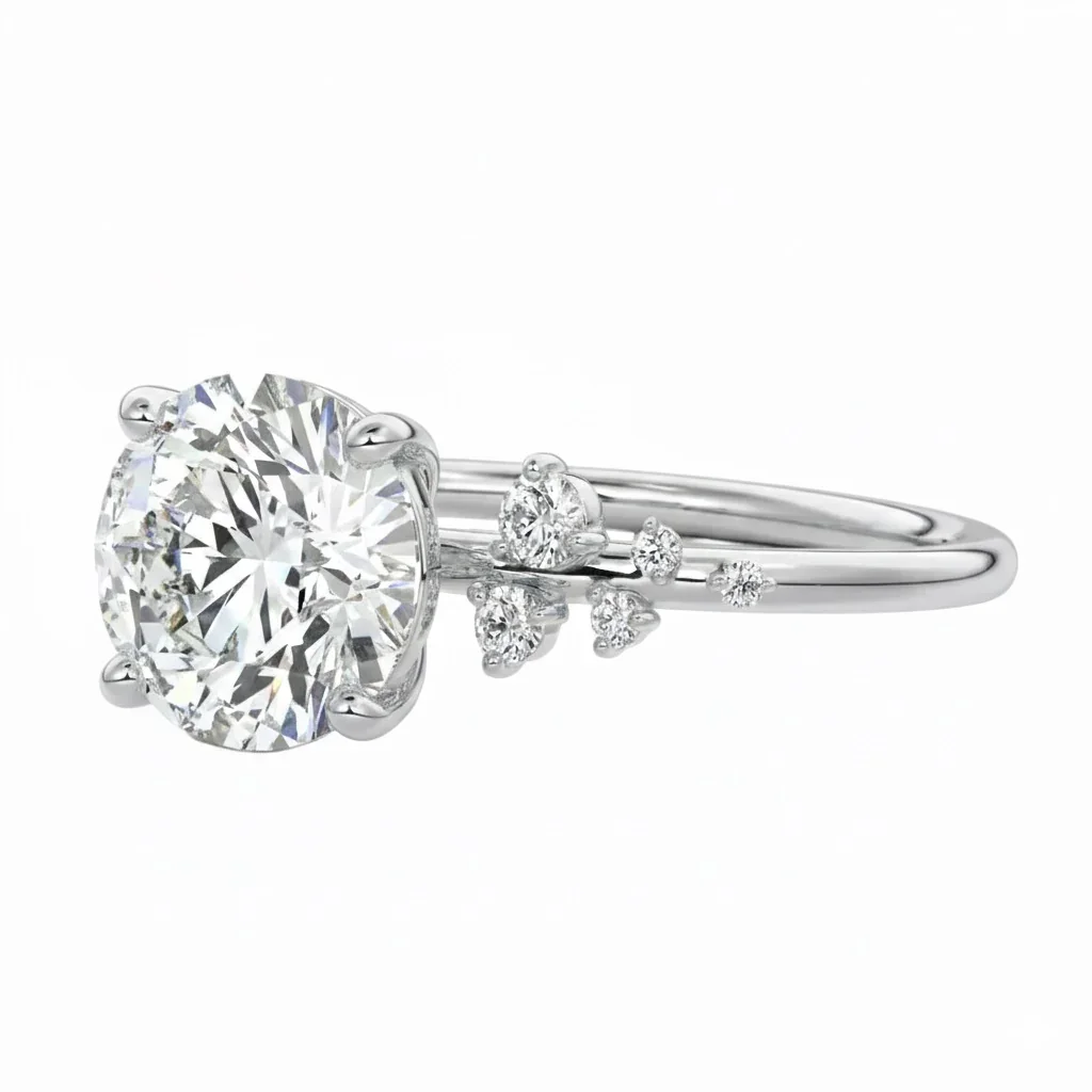 The Round Stellar Pavé – Brilliant Multi-Stone Ring - Image 7