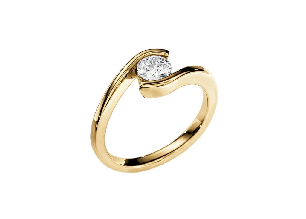 The Round Tension Fusion – Floating Modern Solitaire - Image 2