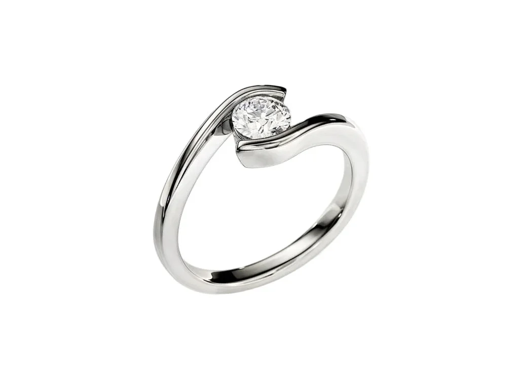 The Round Tension Fusion – Floating Modern Solitaire - Image 5
