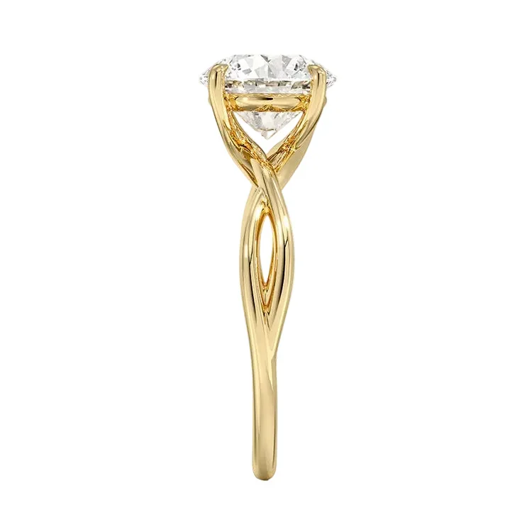 The Round Twisted Infinity – Modern Classic Solitaire - Image 3