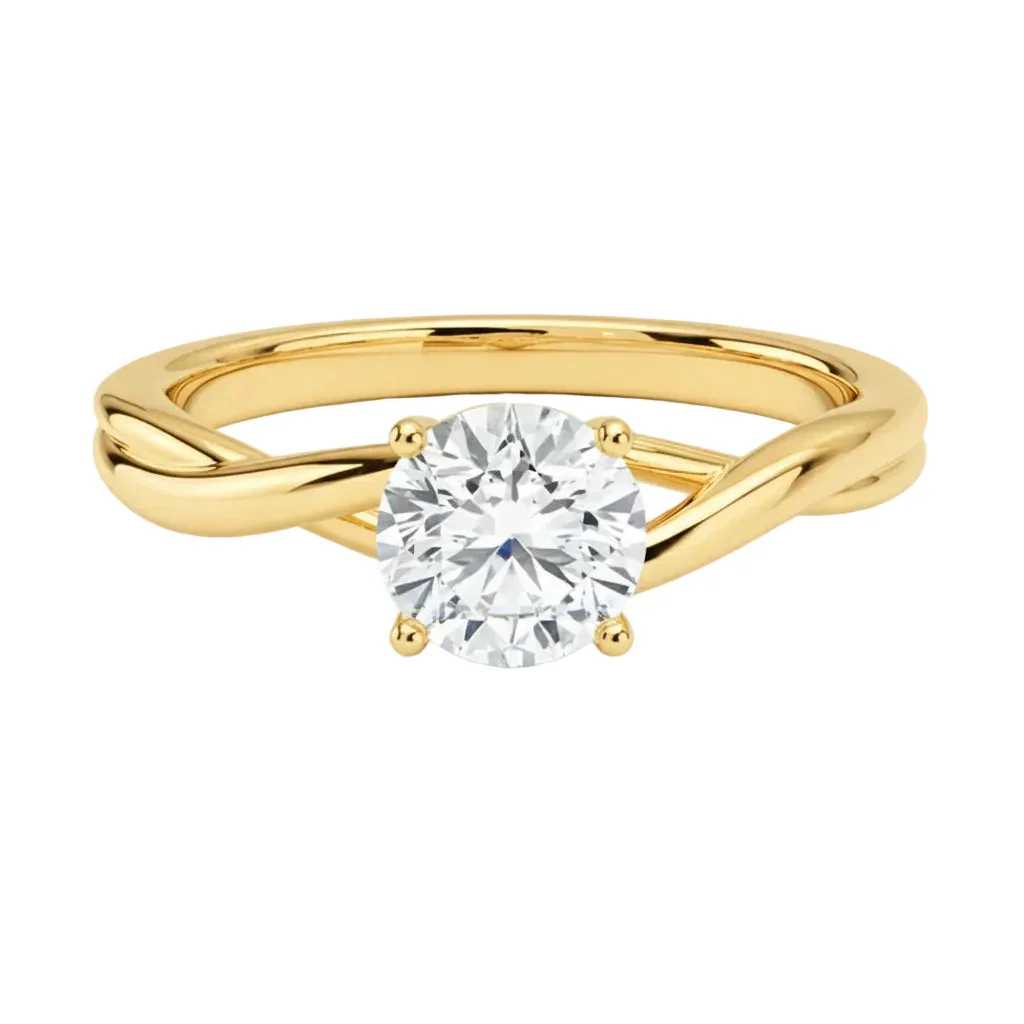 The Round V-Split – Architectural Brilliant Solitaire