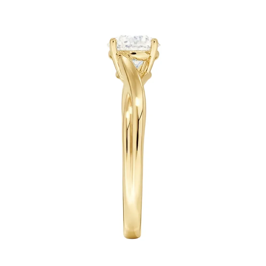 The Round V-Split – Architectural Brilliant Solitaire - Image 3