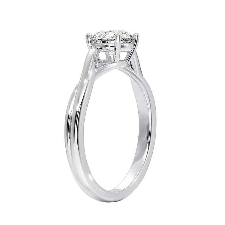 The Round V-Split – Architectural Brilliant Solitaire - Image 6