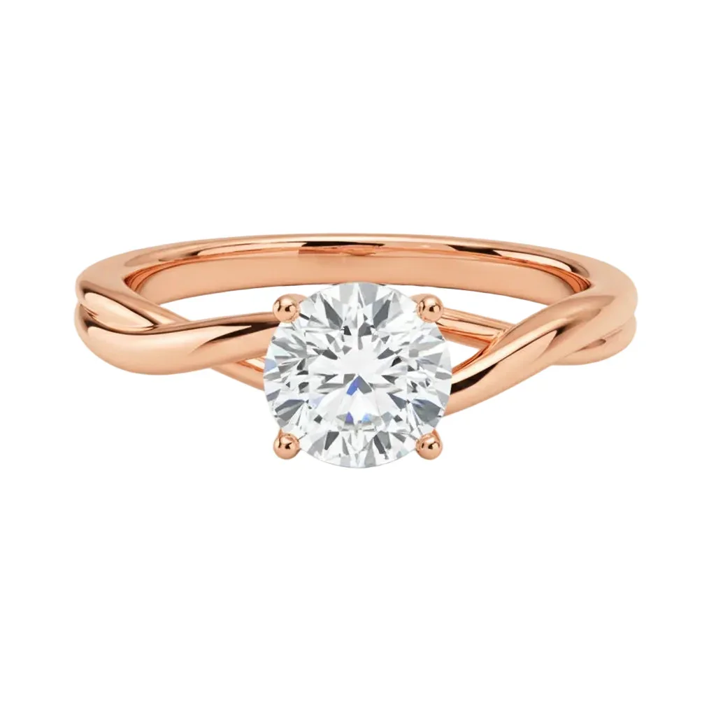 The Round V-Split – Architectural Brilliant Solitaire - Image 7