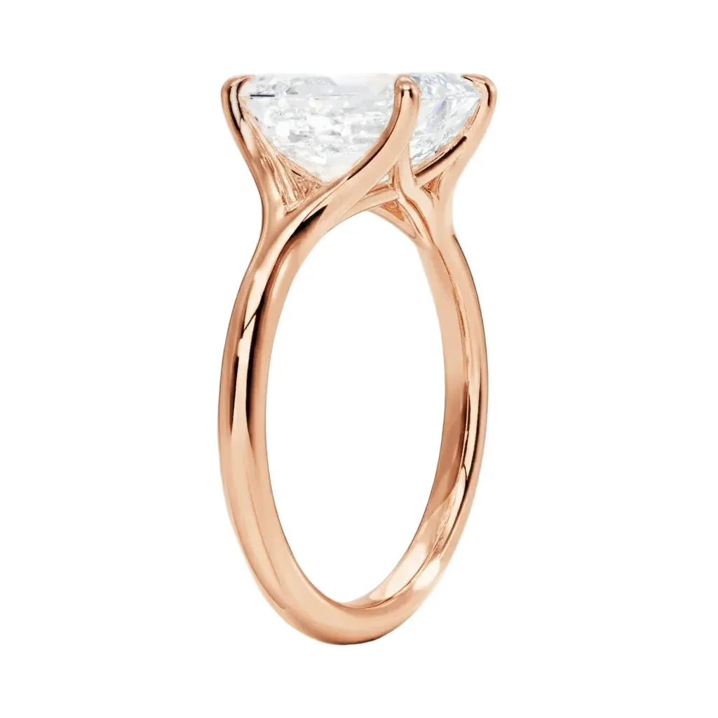 The Emerald V-Split – Architectural Bold Solitaire - Image 9
