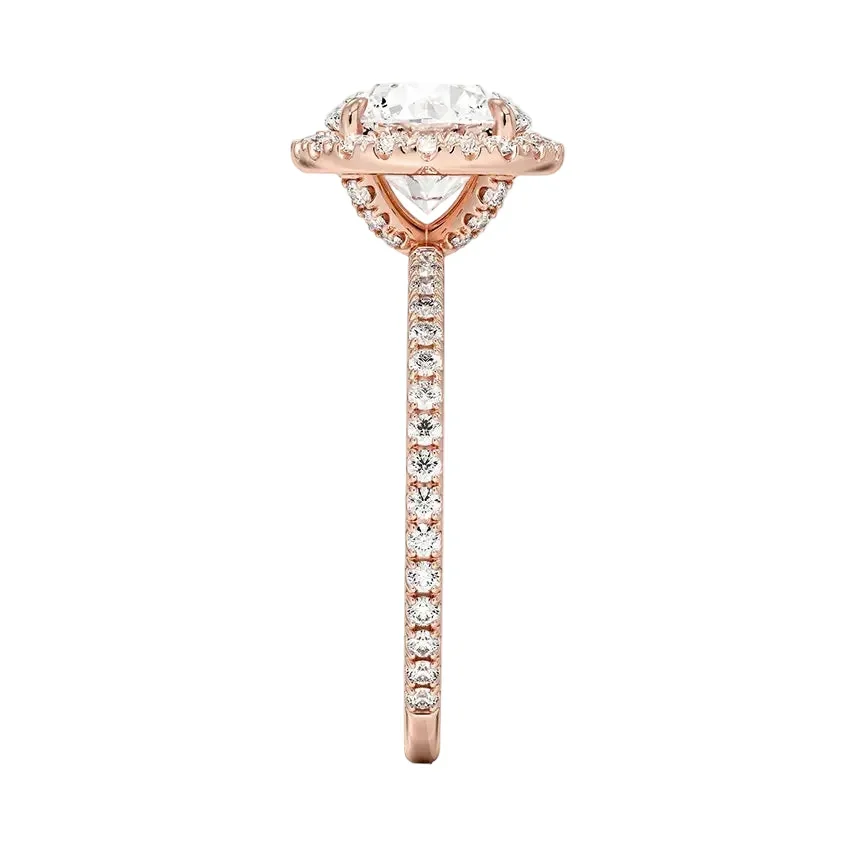 The Royal Halo Round – Pavé Set Solitaire - Image 7