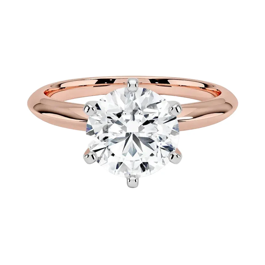The Two-Tone Empress – Brilliant Bi-Metal Solitaire - Image 5