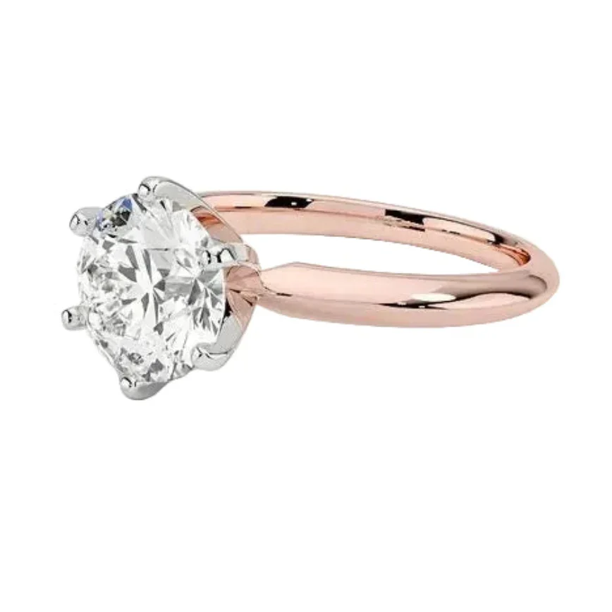 The Two-Tone Empress – Brilliant Bi-Metal Solitaire - Image 6