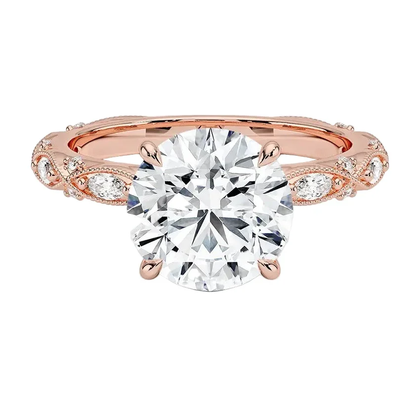 Vintage Round Cut Engagement Ring | ApolloGem Cape Town - Image 4