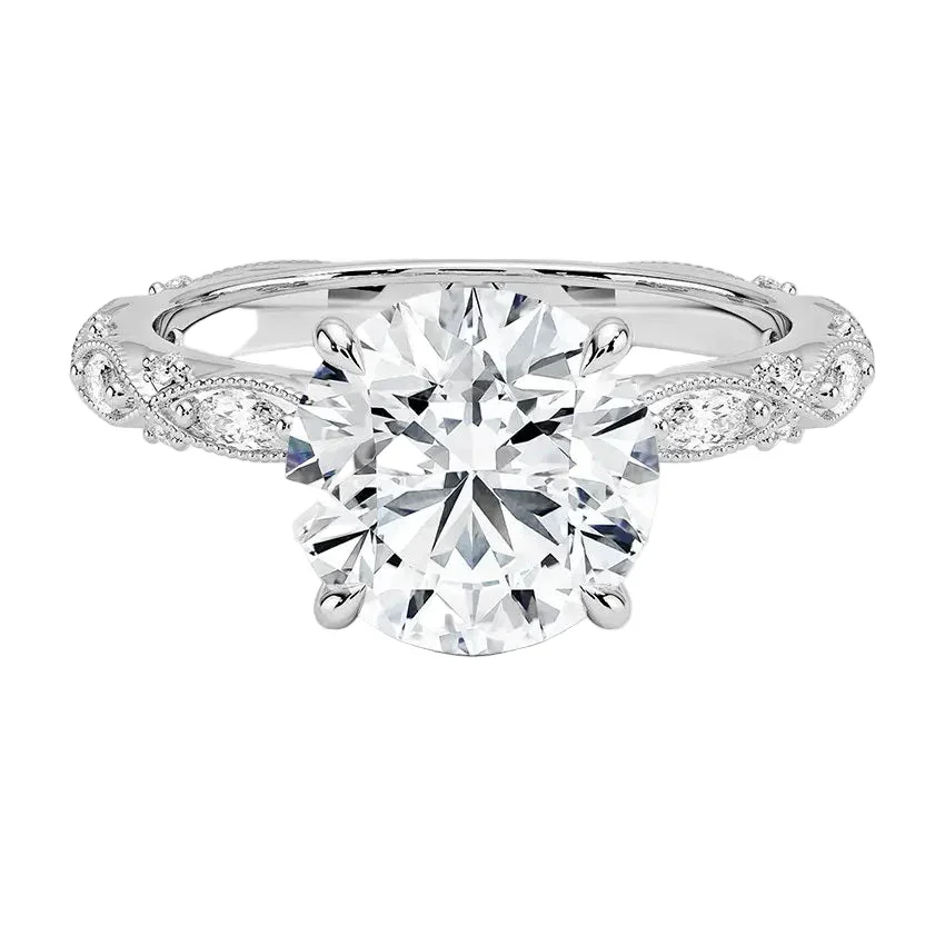 Vintage Round Cut Engagement Ring | ApolloGem Cape Town - Image 5
